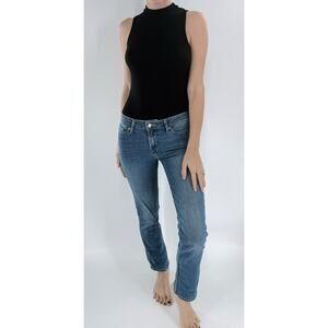 Levi’s 712 Slim Fit Denim Jeans Classic Blue Mid Rise Skinny Size 26